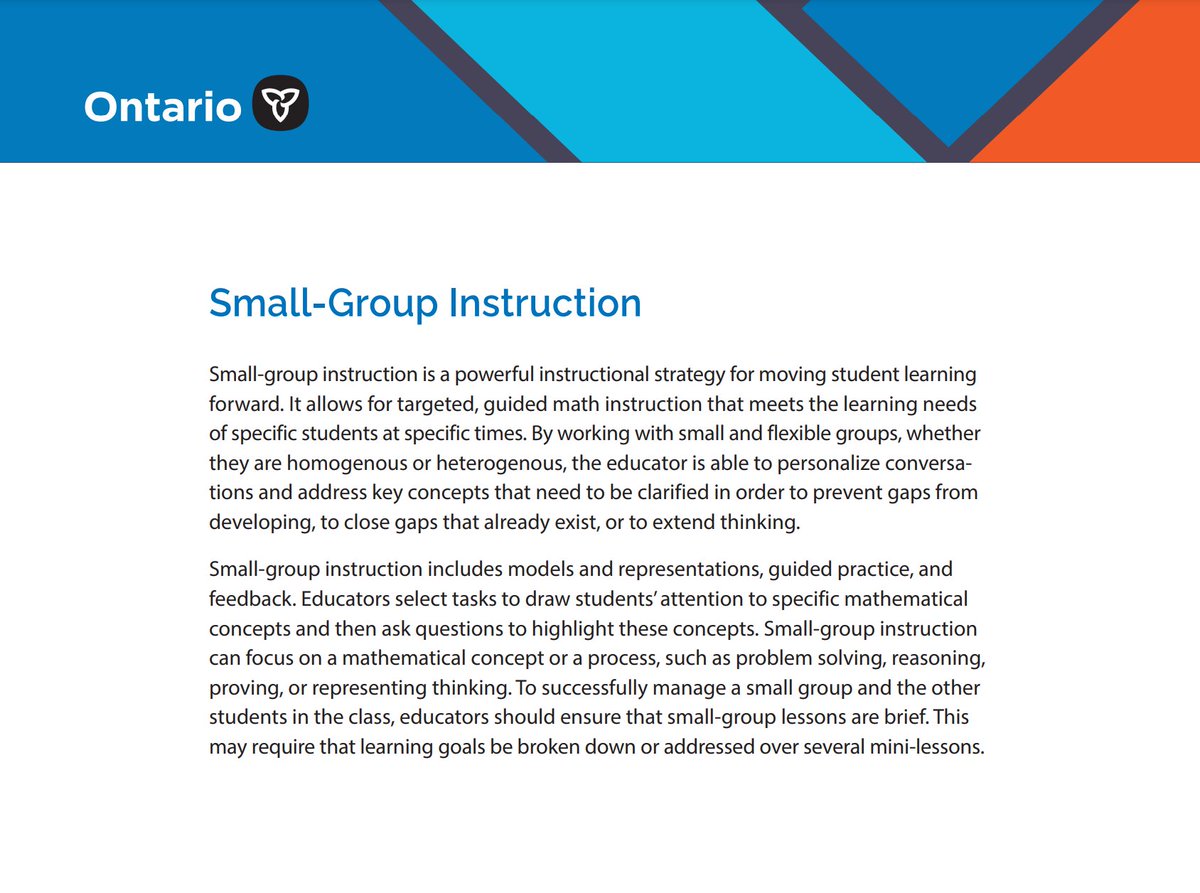 In fact, those practices are so good, they're already embedded in the Ontario Ministry of Education's High-Impact Instructional Practices in Mathematics, practices that I &amp; my math leader colleagues across the province devote our waking hours promoting:
assets-us-01.kc-usercontent.com/fbd574c4-da36-…