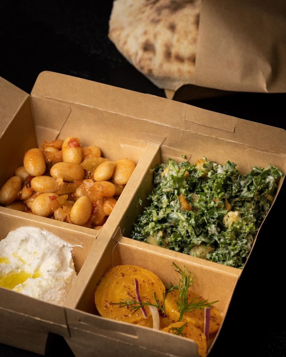 Melrose, we are excited to announce our new Mezze box, designed for our weekday lunch menu. You can mix and match from 8 different items and pick 4. The box includes a freshly baked pita bread. This will be available for lunch service and is available for dine in or to-go. Enjoy!