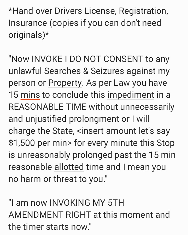 WEFpawn's tweet photo. @Gryph911 @PapaSmu69982356 This is just an example of an action to take during a traffic stop.

Use it if you are in a situation. https://t.co/CFDKdYLjxW