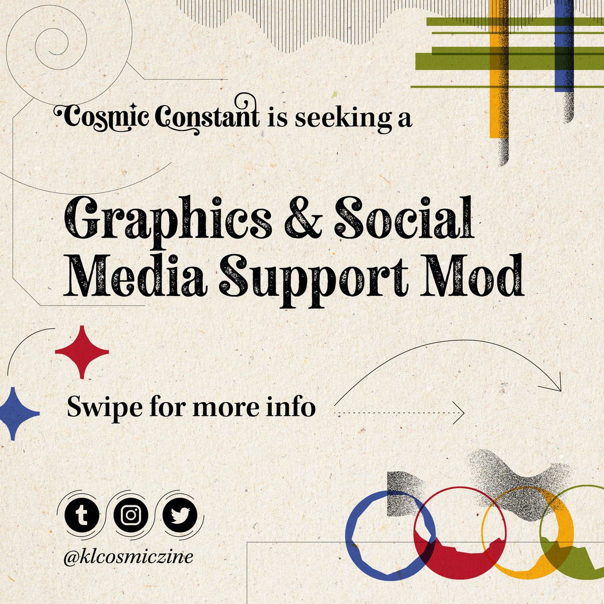 klcosmiczine's tweet photo. 🚀We're looking for someone to join our mod team!☄️

You can read more about the expectations in our application (linked below⬇️) https://t.co/qYTAGbBSnz