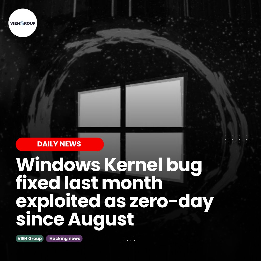 viehgroup's tweet image. Microsoft patched a high-severity Windows Kernel privilege escalation vulnerability in February, six months after being informed that the flaw was being exploited as a zero-day.
#Microsoft #WindowsKernel #vulnerability #securitypatch #zeroday #cybersecurity #WindowsAppLocker