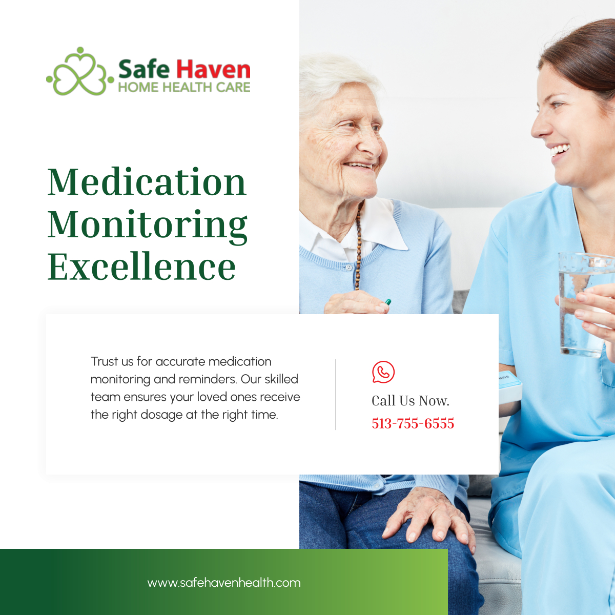 Rest easy with our medication monitoring. Our skilled team ensures accurate reminders and timely dosage, prioritizing your health and well-being. 

#HomeHealthcare #CincinnatiOH #MedicationMonitoring