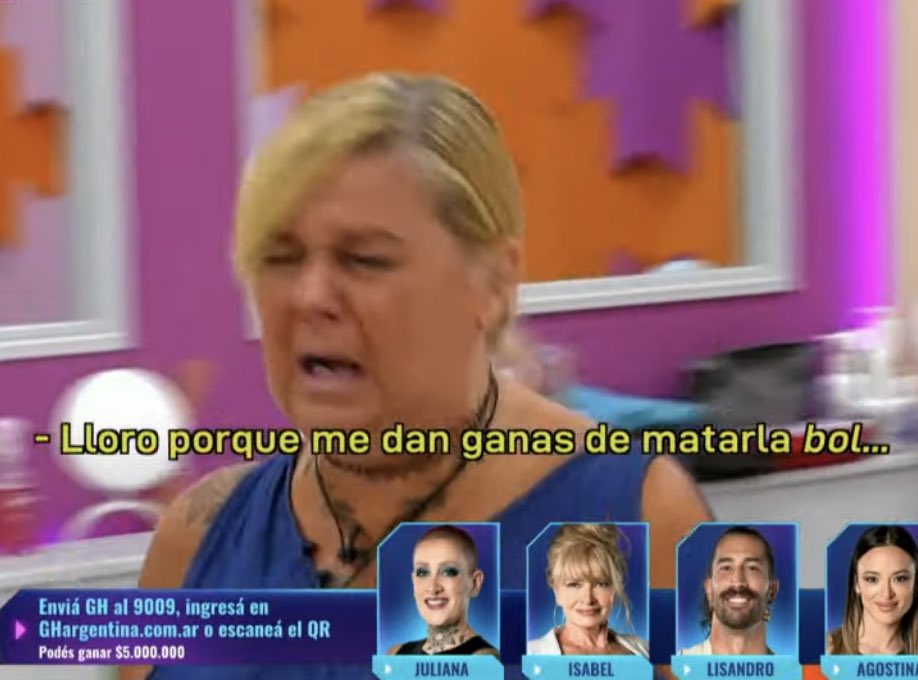 fedeebongiorno's tweet image. LLORO PORQUE ME DAN GANAS DE MATARLA jaksjaksjs #GranHermano