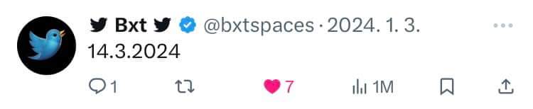 BXT tweet media