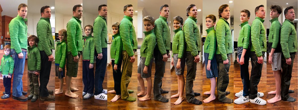 rossiadam's tweet image. Every March 3 for the past ten years. Same green jackets.
He got me this year. Age 13 and he got me.