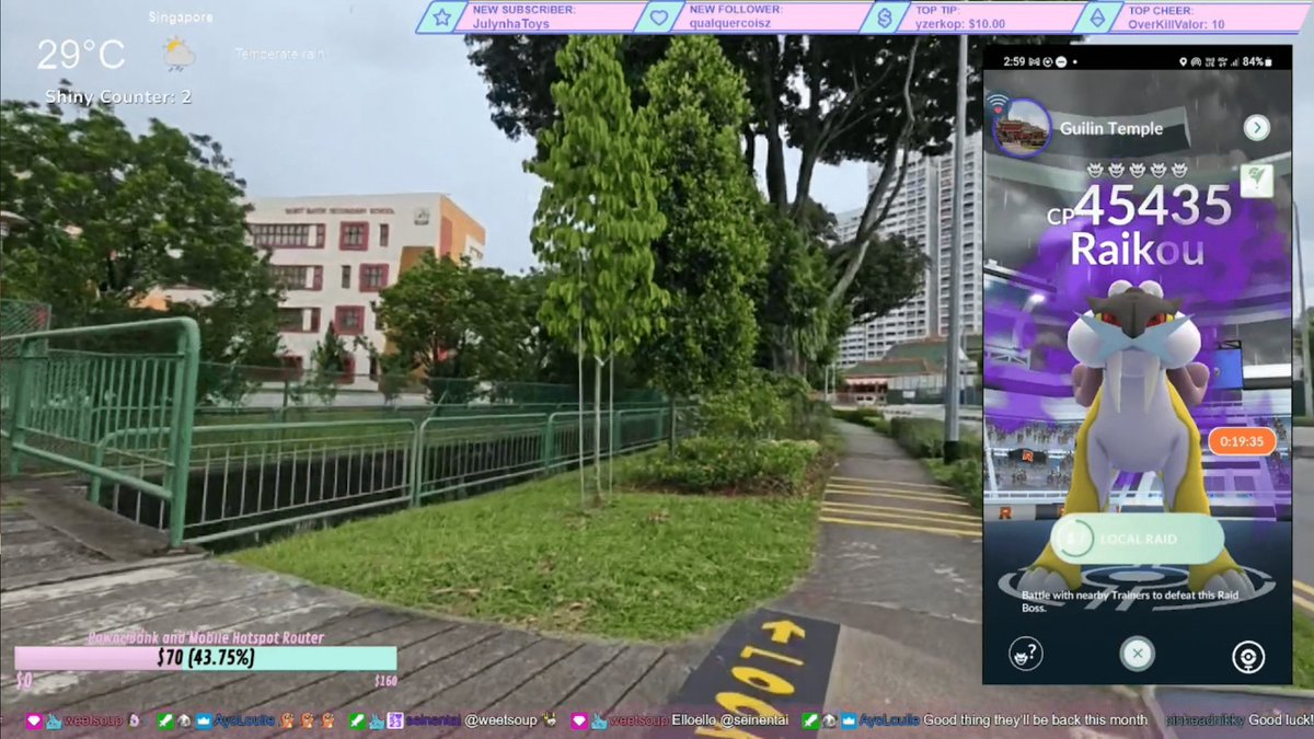 opaldust7's tweet image. Thank you to all who tuned in and  @jpnlvr_pokego for the raid! I managed to duo Shadow Raikou on my own as noone was around for in person raids. 
Also caught 4 shinies and a hundolive 💚

#PokemonGO #shadowraid #pogo #Livestream