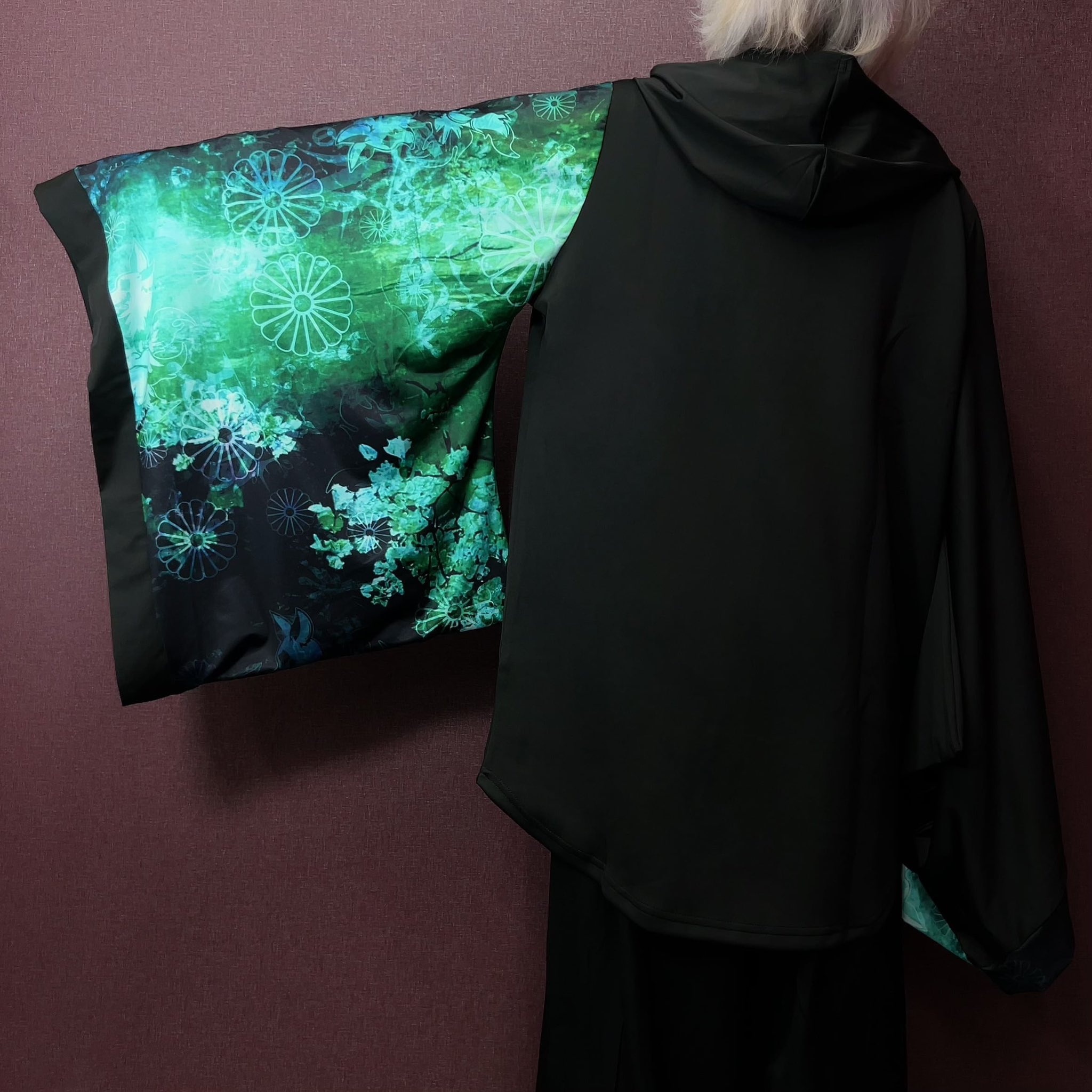 着物風袖ZIP OUTER【夜桜デザイン】 着物風袖ZIP OUTER【夜桜デザイン】 | NIER CLOTHING