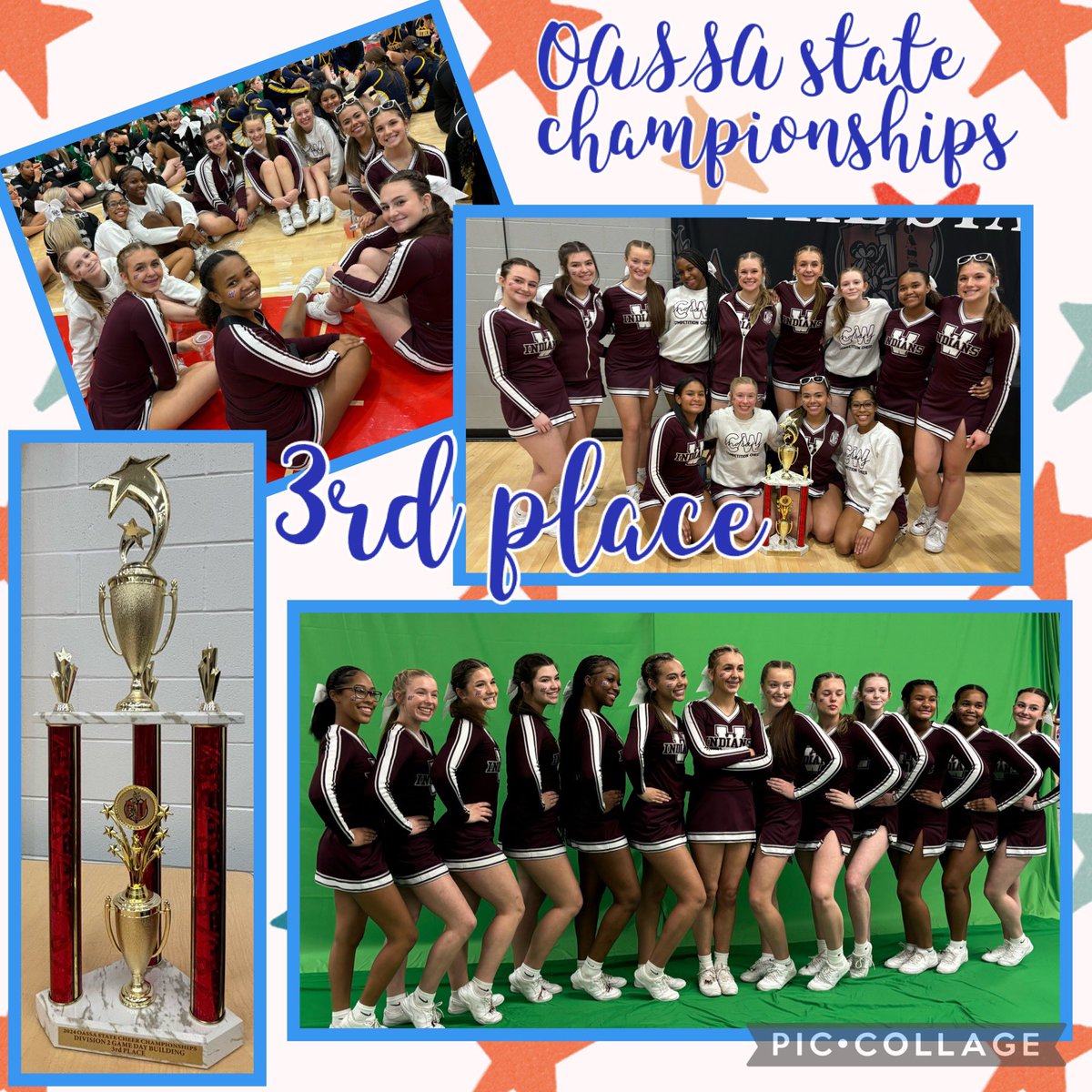 Congratulations CWHS Competition Cheerleaders. OASSA State Championships 3rd place game day building division. So proud of these ladies!