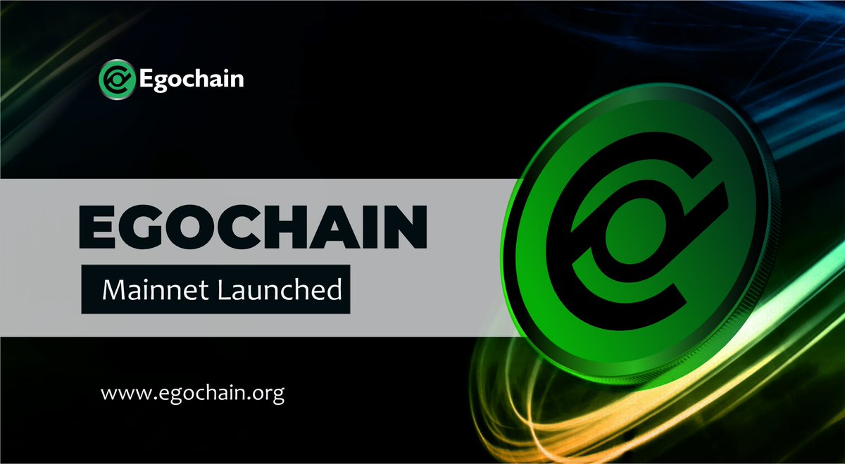 Egochain Mainnet is Live!
You can now switch to the Egochain mainnet using the following details:
•Network Name: EgoChain
•RPC URL: mainnet.egochain.org
•Chain ID: 5439
•Token Name: EGAX
We're excited to welcome you to the Egochain ecosystem!
#Egochain #MainnetLive #EGAX
