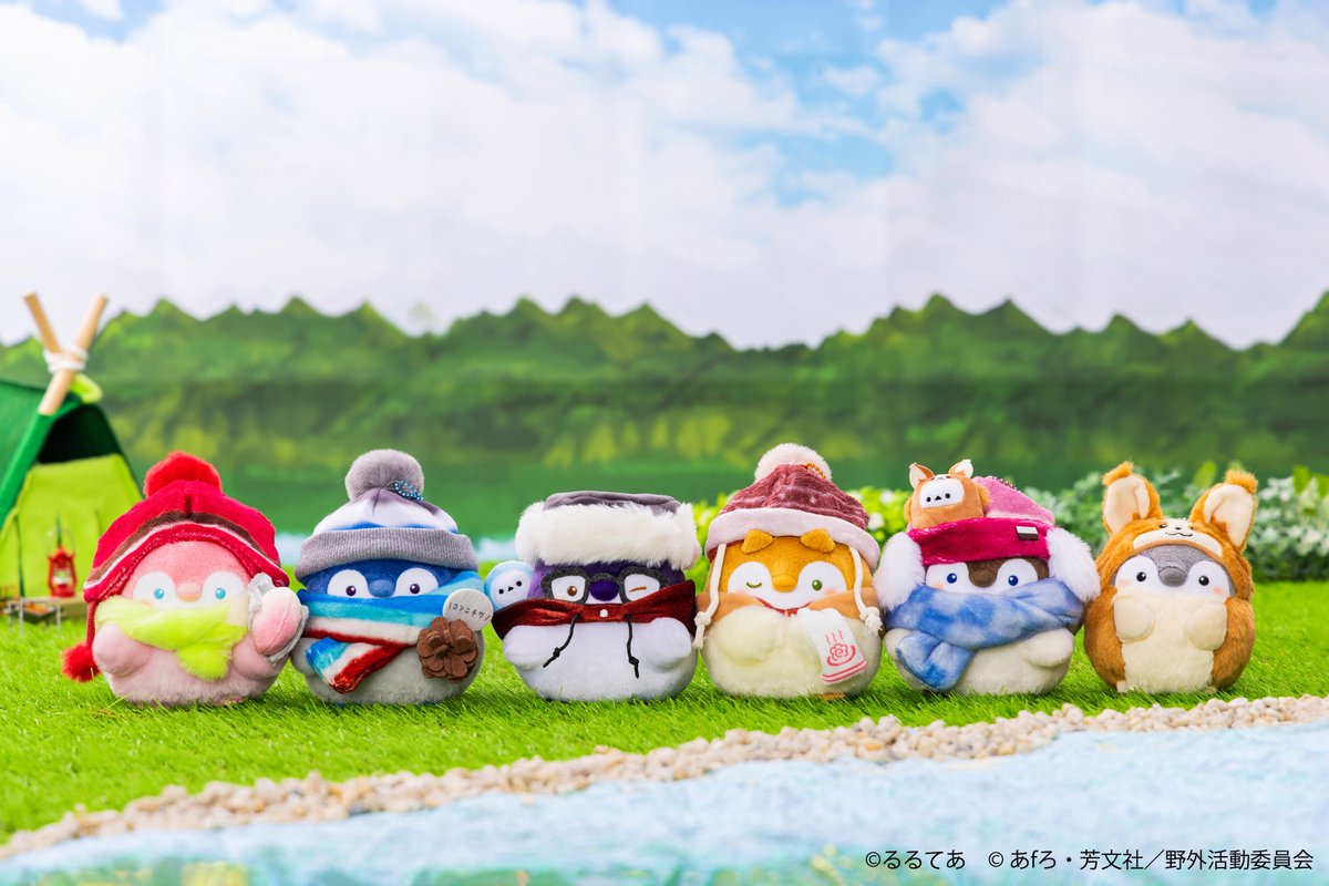 🍀予告🍀 ⛺ゆるキャン△×コウペンちゃん🍀 マスコット ・各務原
