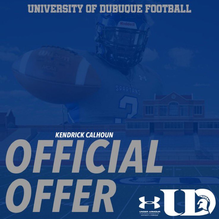 #AGTG After a great conversation with <a href="/RobHuberty/">Coach Rob Huberty</a> I’m blessed to receive an offer from University of Dubuque.