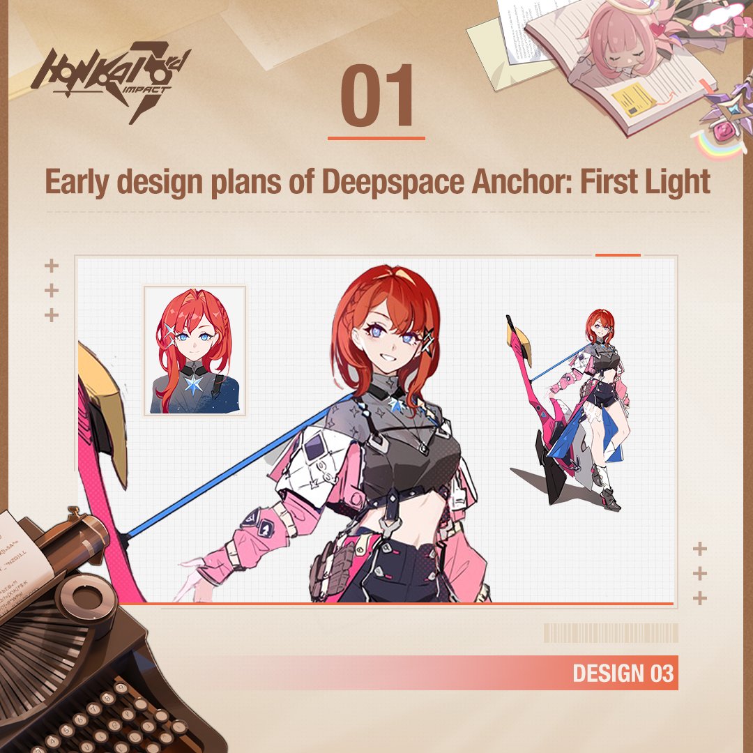 Typewriter Art Archives | Deepspace Anchor: First Light Designer Interview

Lovely human, today the Elysian Realm Typewriter will share the design philosophy of the new Deepspace Anchor: First Light.
Come and take a look now!

>>https://t.co/6G2hOLxh23

#HonkaiImpact3rd 