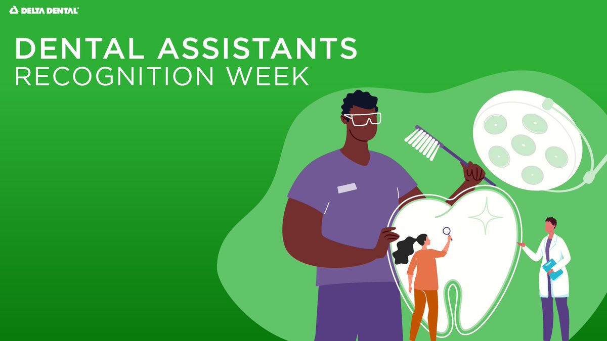 DeltaDentalNJCT's tweet image. Happy Dental Assistants Recognition Week! Here’s a big shoutout to our incredible dental assistants who work hard every day to keep our smiles bright. Your dedication to oral health is truly appreciated! #DentalAssistantSpotlight #DentalHeroes #DentalAssistantsWeek
