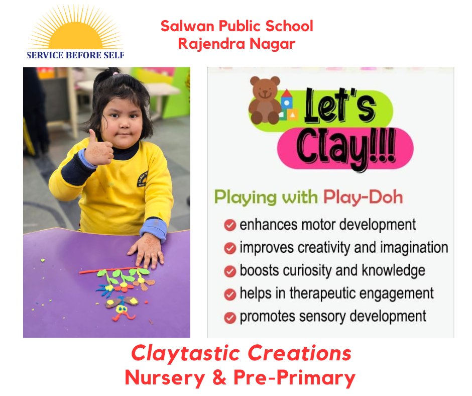SalwanSchool's tweet photo. #ClayPlay #CreativityUnleashed #PlaydoughFun #LearningThroughPlay https://t.co/wmExlA2RmP