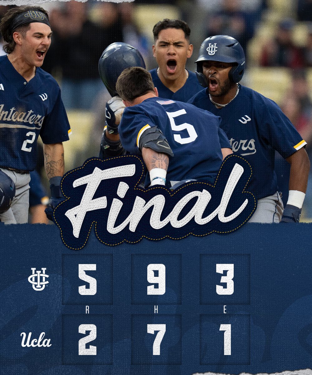 NOT SLOWING DOWN 🔥

‘Eaters topple the Bruins at Dodger Stadium to advance to 9-0 on the season. Make that the best start to a season in program history!! GO ‘EATERS!

#EatersGottaEat | #RipEm