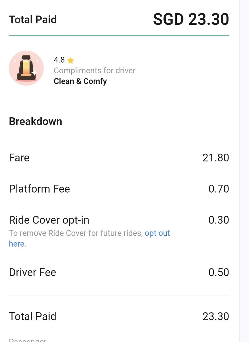 What is a driver fee and platform fee?? #grab