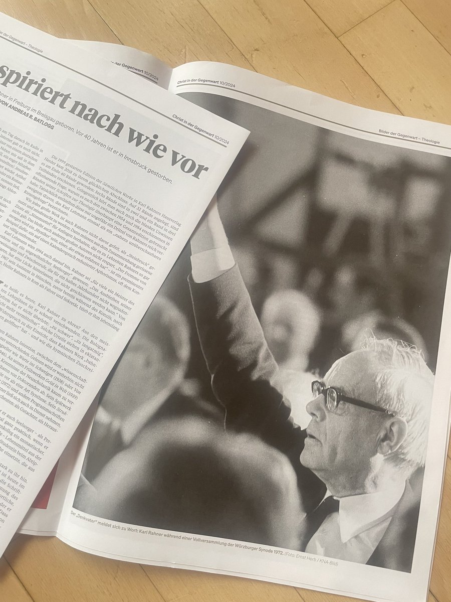 hartmann_ulrich's tweet photo. Karl #Rahner @120 @ChristGegenwart https://t.co/upqUOMNEx7