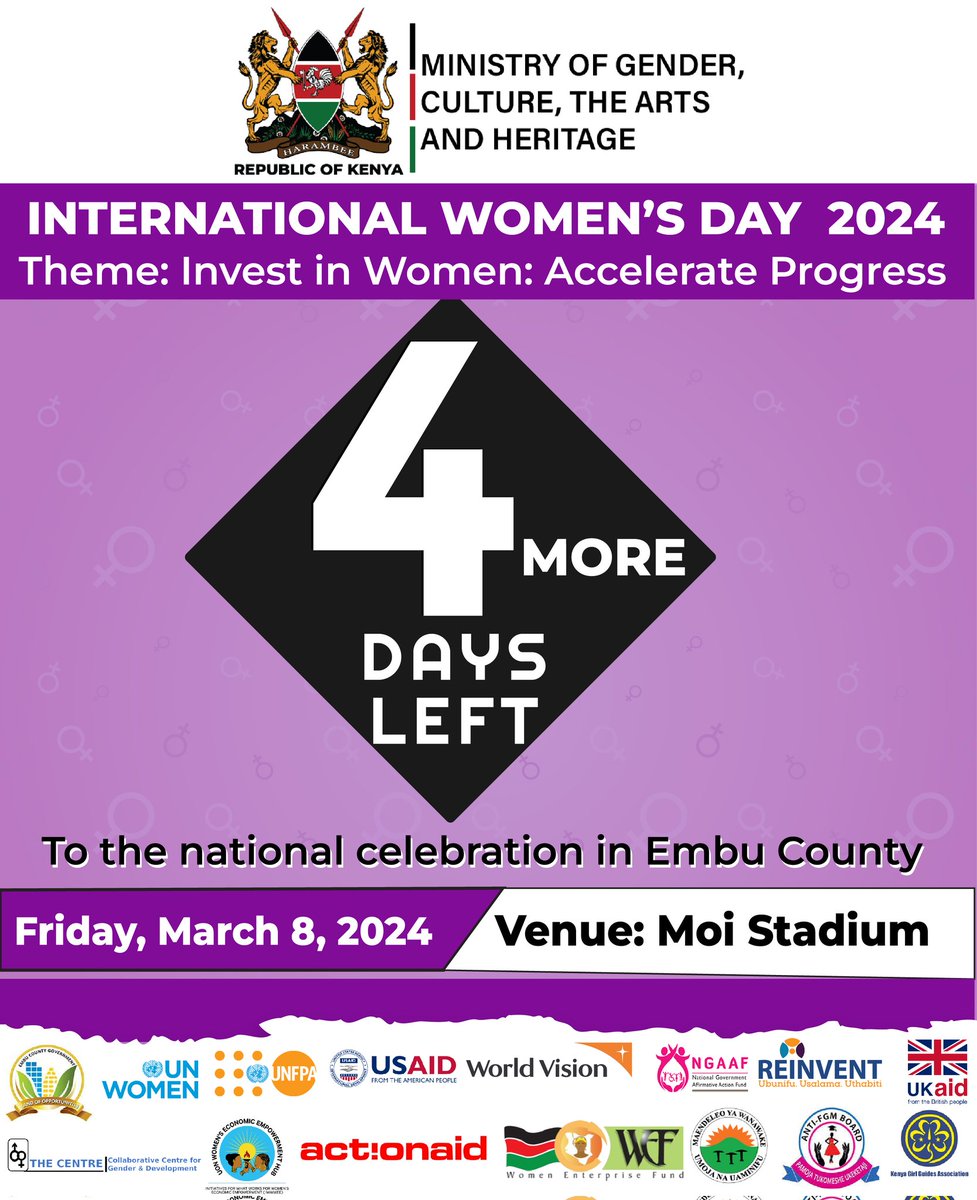 gender_ke's tweet photo. It is not enough to celebrate #IWD without a concrete vision for the future of our societies.
#IWD2024 call to #InvestInWomen recognises that each one us has a distinct role to play in the making of a just and equal world where women's rights are guaranteed as human rights. https://t.co/Zyp4EhgTlD
