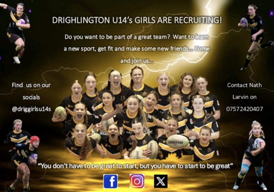 Do you want to be part of a great team? Our U14s girls team is recruiting 🖤💛 contact Nathan for more info: 07572420407
