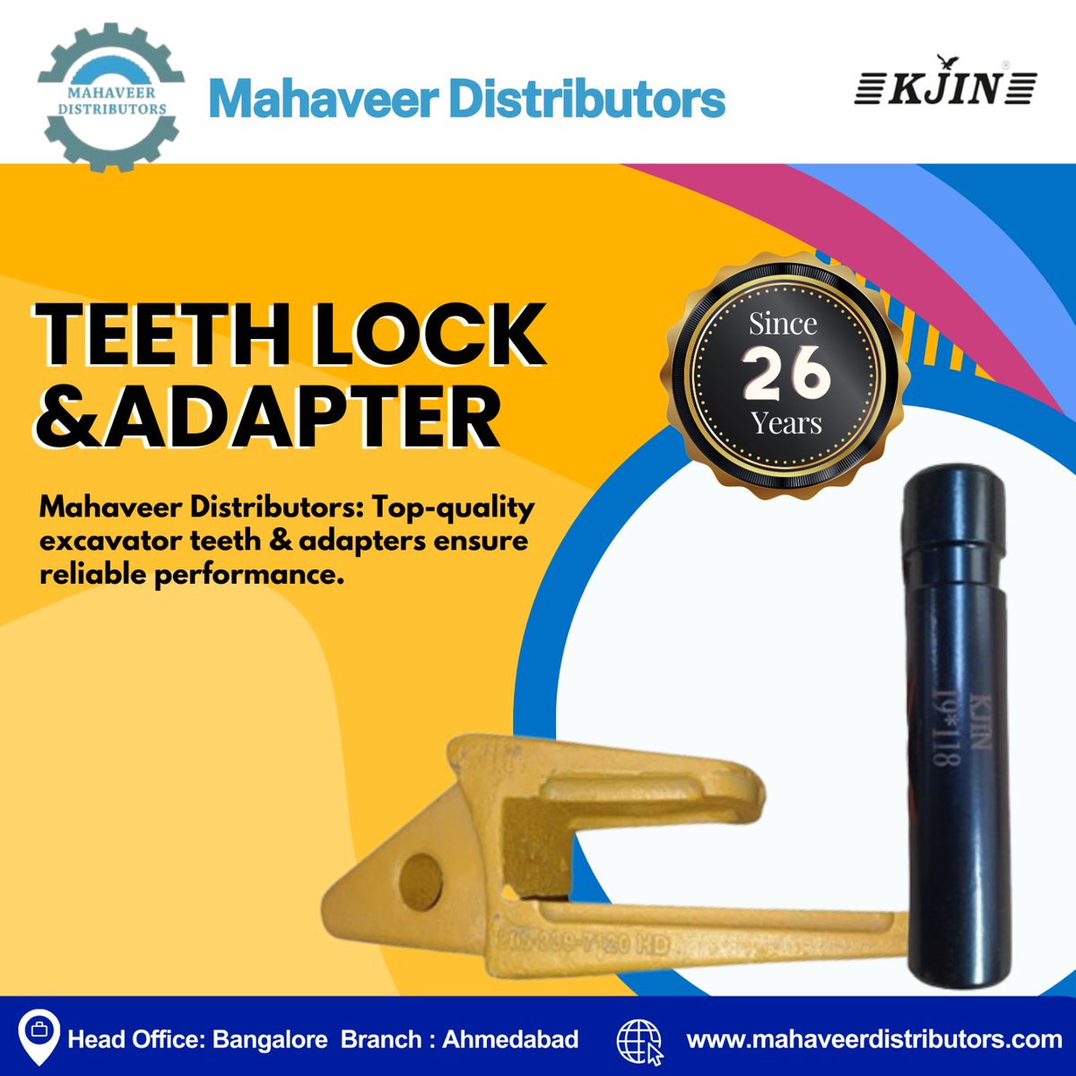 mahaveeritr's tweet photo. ๐ฉ Mahaveer Distributors: Enhance Your Excavator's Performance with Premium Teeth & Adapters! ๐ช๐๐ง
Order & Inquiry and reach usโ๏ธ 9686495522
https://t.co/8vxHAQSDXq
#MahaveerDistributor #QualityAndAffordability #GraderBlade #TerrainShaping #PrecisionWork #TopQualityComponents https://t.co/DvxWnXJn2e