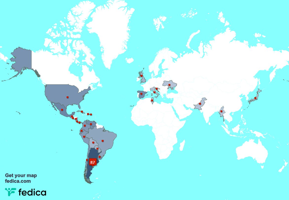 Special thank you to my 2 new followers from Argentina last week. fedica.com/!pacofran9ok