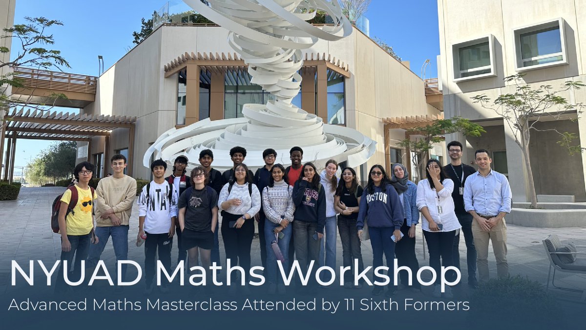 BSAK Sixth Form (@bsaksixthform) on Twitter photo Over the half term, our skilled mathematicians attended a 3 day intensive maths workshop in New York University Abu Dhabi, looking at degree level maths and pathways where maths can take you. #maths #bsak #bsaksixthform #nyuad <a href="/NYUAbuDhabi/">NYU Abu Dhabi</a> <a href="/nyuniversity/">New York University</a> Over the half term, our skilled mathematicians attended a 3 day intensive maths workshop in New York University Abu Dhabi, looking at degree level maths and pathways where maths can take you. #maths #bsak #bsaksixthform #nyuad <a href="/NYUAbuDhabi/">NYU Abu Dhabi</a> <a href="/nyuniversity/">New York University</a>