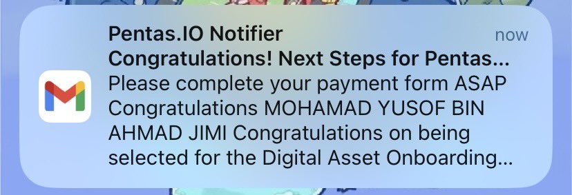 Alhamdulillah, 🤲👏❤️
Thanks for the opportunity 
<a href="/pentas_io/">Pentas | NFT Marketplace</a> x #MDEC
