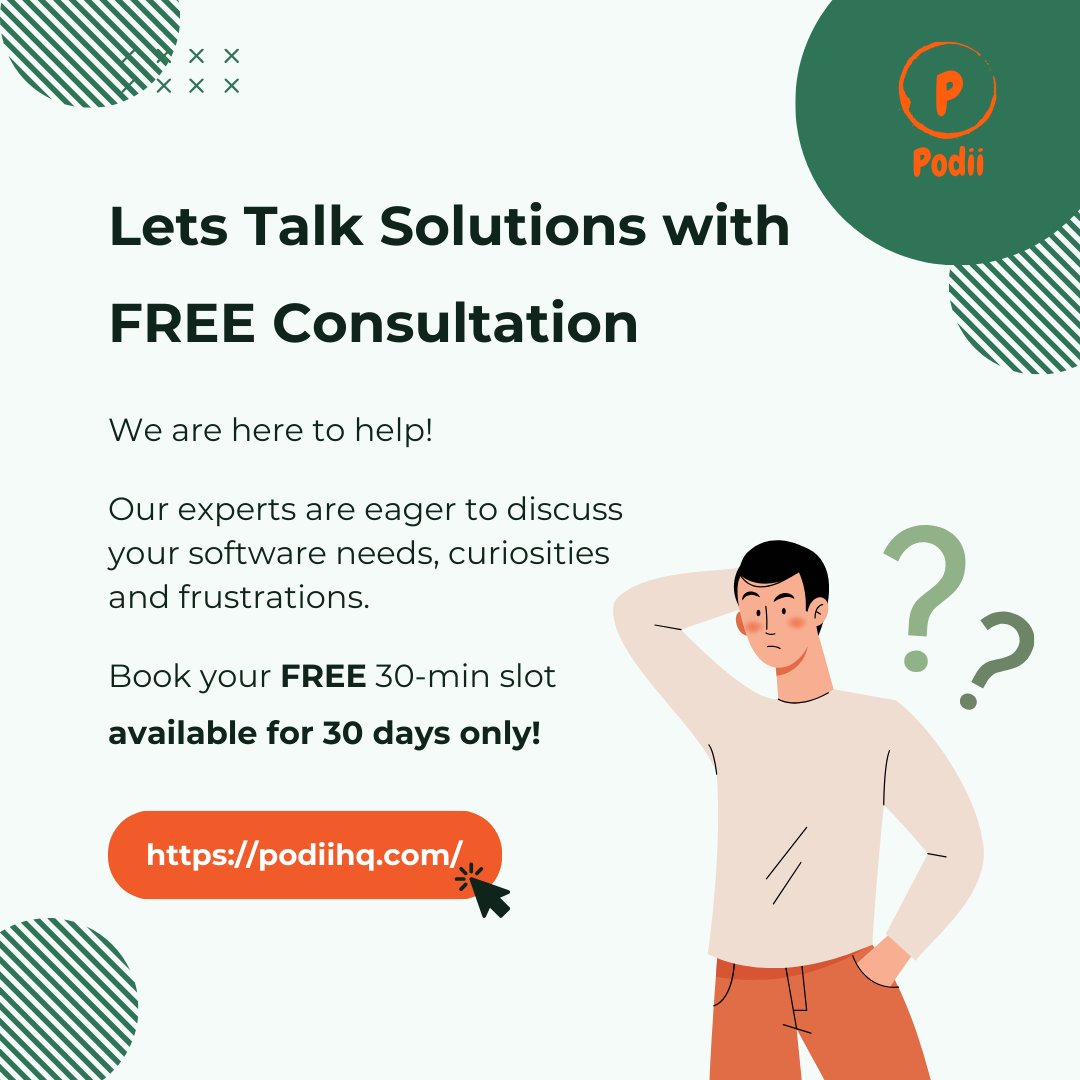 Optimize, Automate, Grow: Free 30-min guidance on your tech needs!

It's time to break free from the same old frustrations, and unlock the potential of innovation with the right tech solutions 💯

Book your slot now via ➡ bit.ly/consult-podii