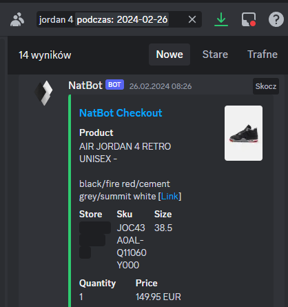 -26.02/2024- +14x Aj4 Bred GS[37.5-40] Running Aco [PL/ENG]: @Nootify @PorterProxies @BasilProxies @NATAIOBOT @JIGIONotify @TheLemonClub_