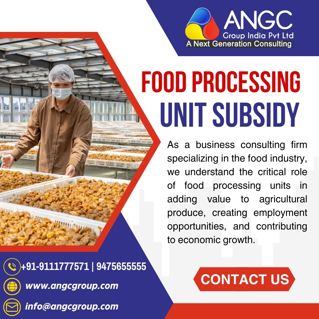 angcgroupind's tweet photo. "Food Processing Unit Subsidy As a business consulting firm specializing in the food industry, 
.
.
.
#foodprocessing #food #foodindustry #foodtechnology #foodsafety #foodtech #foodscience #foodie #foodtechnologist #foodproduction #foodprocessingequipment #safety https://t.co/gYbKCdw04g