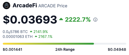 ArcadeFi_'s tweet photo. $ARCADE setting up to ArcadeFi your favourite meme coins, utility tokens, alt coins and stable coins this bullrun. @coingecko 10m soon? https://t.co/r765zGM9Gz