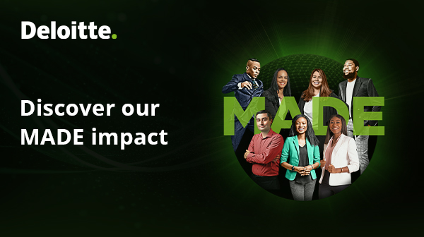 DeloitteUS's tweet photo. π Exciting news! π The #DeloitteMADE Impact Report is ready to view. Learn how weβre empowering racially and ethnically diverse individuals to help transform the future of #accounting.
https://t.co/Uo3IpUomnw https://t.co/amlQLCKSkt