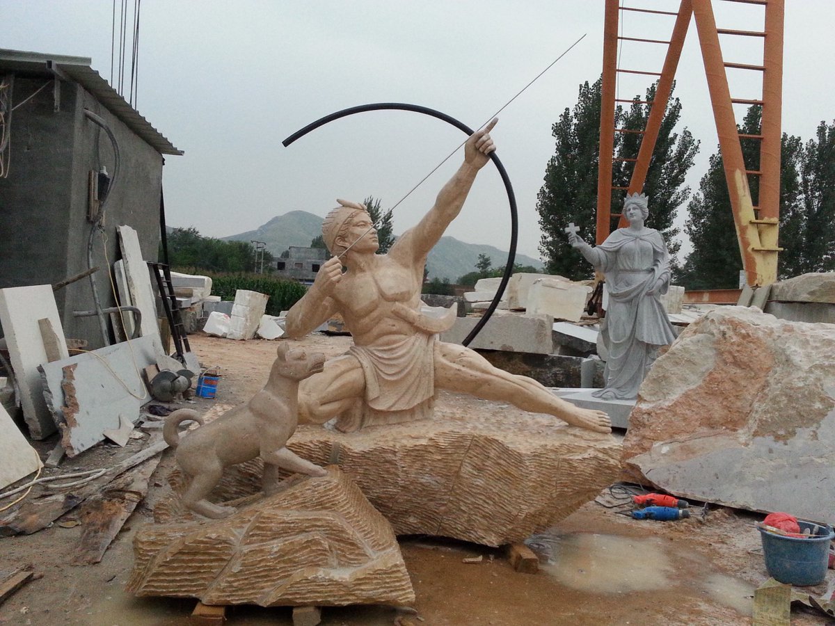 Custom hunting sculpture, if someone is interested in it, please contact us.

#marblestatue #marblesculpture #marblecarved #gardenstatue #outdoorstatue #stonesculpture