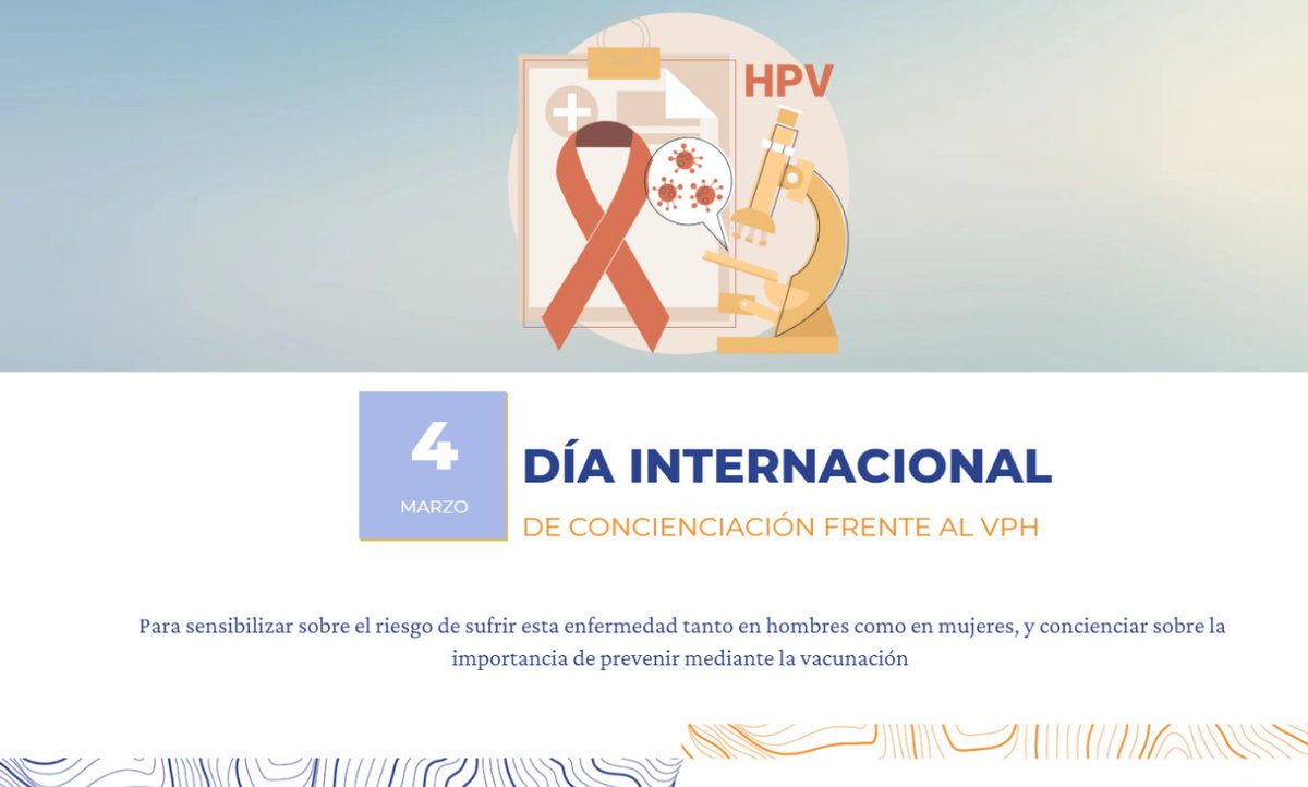 AEV_Vacunas's tweet photo. 🗓️Hoy, 4 de marzo, se celebra el Día Internacional de Concienciación sobre el Virus del Papiloma Humano, estrechamente relacionado con el cáncer de cuello uterino y otros tipos de cáncer, tanto en hombres como en mujeres. https://t.co/VdDGwCY1XI