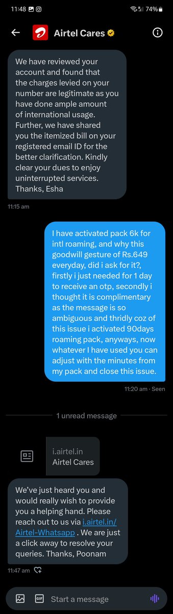 amit_atg's tweet photo. @Airtel_Presence This is how you help? https://t.co/dffwBsw3hd