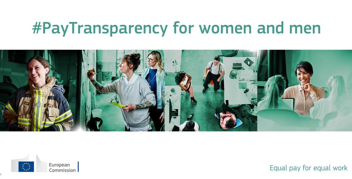 The <a href="/EU_Commission/">European Commission</a> proposed the #PayTransparency directive to tackle working pay discrimination against women and the ensuing #GenderPayGap. 

Companies in the EU will be required to share information on women’s and men’s salaries to stop the perpetuation of discrimination 

#IWD