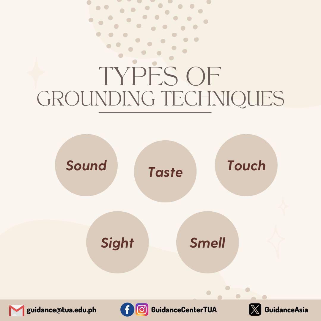 GuidanceAsia's tweet photo. 2/3 Here are some tips that will help you practice Grounding Techniques in Mindfulness. 🤩

#mindfullness #grounding #groundingtechnique #tgcc #TUACares https://t.co/iMlhsWuFQk