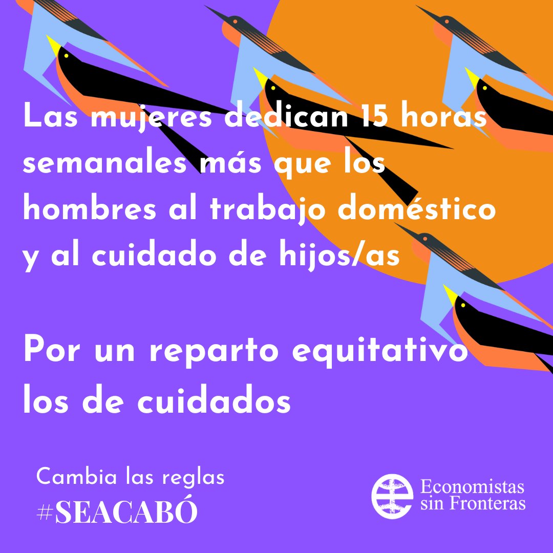 Por un reparto equitativo y corresponsable de los cuidados #8M #SeAcabó