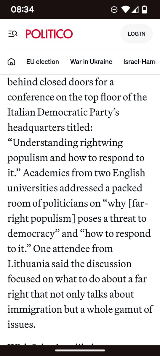 Defeating the #farright is a priority- article from @POLITICOEurope on our #PESCongress @FEPS_Europe side-event in Rome #EuropeWeWant politico.eu/article/europe…