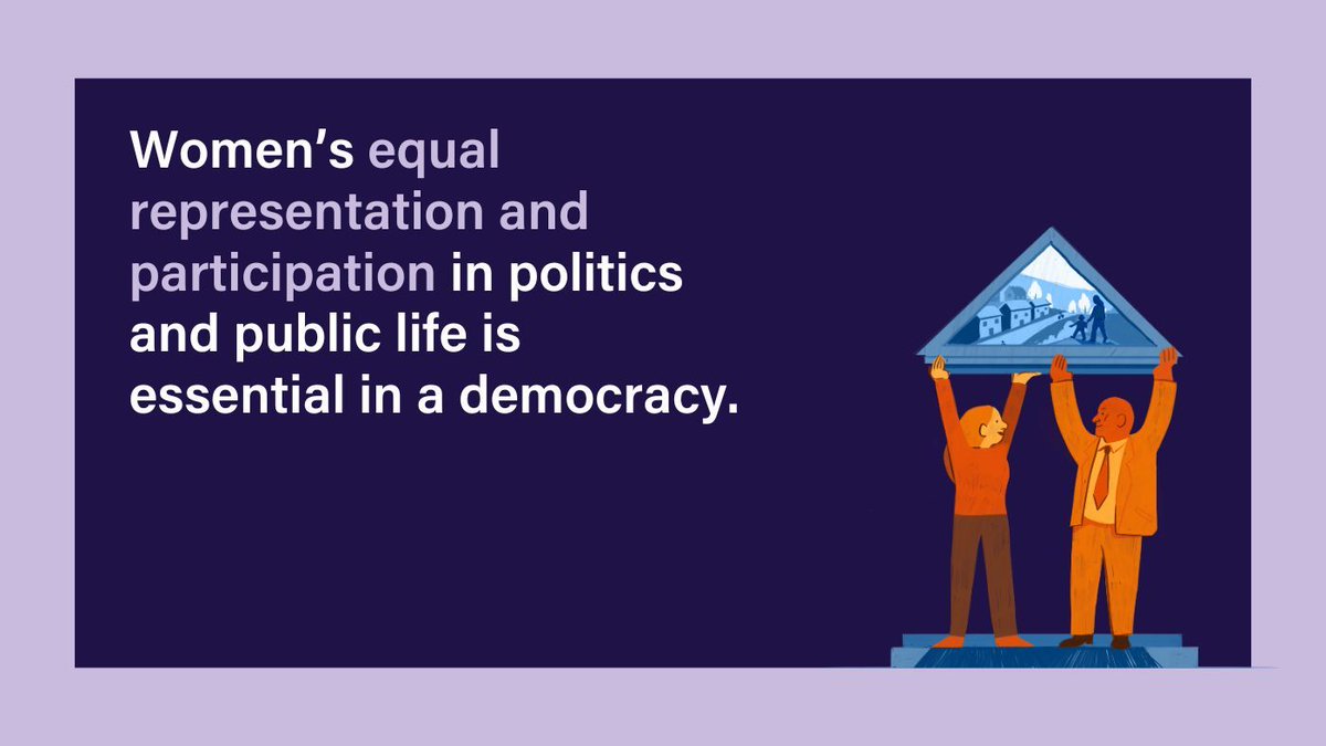 WFD_Democracy's tweet photo. Democracy thrives when women thrive: Women's status and safety and the state of a country's governance are linked

When women equally participate in decision-making, we all benefit

Join us for a week of spotlighting women's leadership ahead of International Women's Day. #IWD2024 https://t.co/B2am5fuMnc