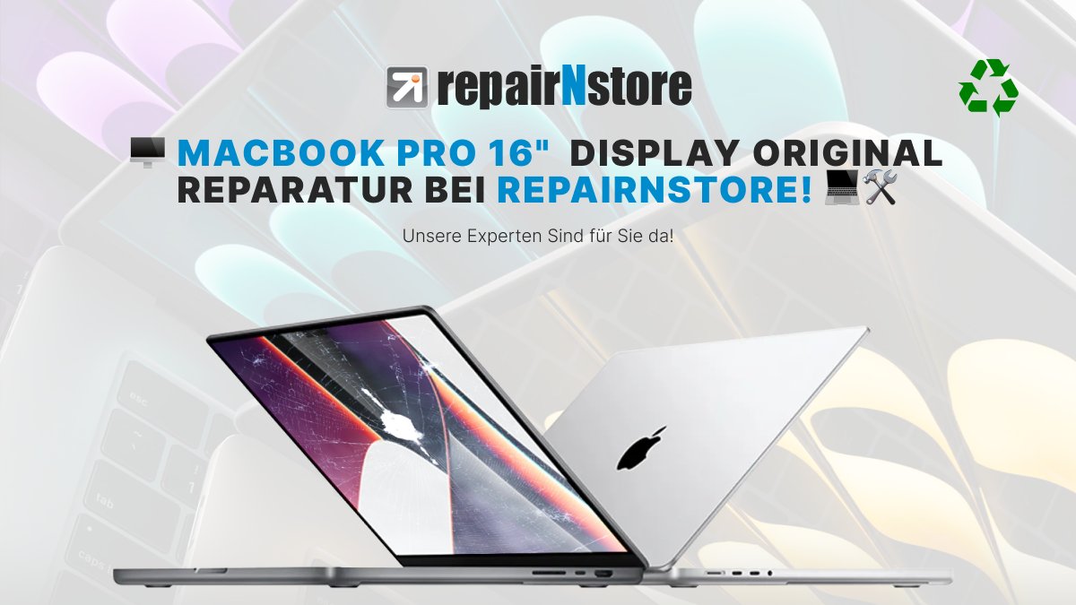 Bringen Sie die Brillanz Ihres MacBook Pro 16' Displays zurück! Unsere Original-Reparaturdienste garantieren eine makellose Wiederherstellung. Besuchen Sie uns für eine professionelle Reparatur! 💻🔧 #MacBookPro #DisplayReparatur #Apple #repairNstore #germany #deutschland