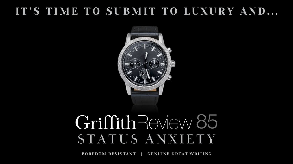 GriffithReview's tweet photo. 📣 Fiction and non-fiction submissions open!

Griffith Review 85: Status Anxiety grapples with the fallout of our status anxiety and explores what happens when we don’t measure up. 

More information: https://t.co/QQF8sbGHrd https://t.co/37cL15yt4z