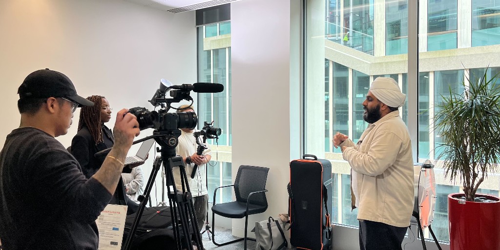 Filming day with @IUK_London ! 🎬Profiling @thewashorg 's incredible journey with this amazing organization. Grateful for the continuous support in reaching global communities, securing R&D grants, and safeguarding our innovations. 🚀 #InnovateUK #TechInnovation