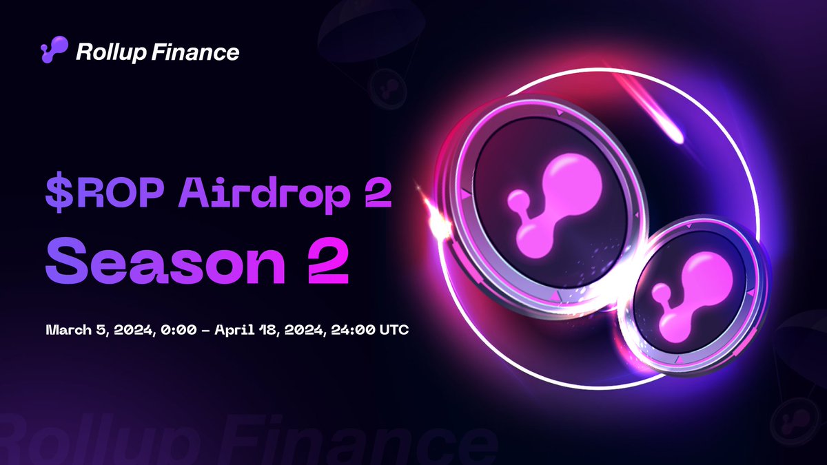 Wanna get more points and #airdrops？ You still have the chance! Airdrop 2 Season 2 is about to go live🎉🎉 ➡️Ecosystem rewards➡️Staking and Trading incentive ⏰Duration: 5 Mar 2024 to 19 Apr 2024 (UTC) ☑️Rack up X points from Staking in RLP & RUSD pools. ☑️Rack up Y points…