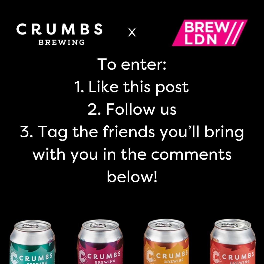 CrumbsBrewing's tweet photo. Win tickets for your entire group to BREW//LDN!
1. Like this post
2. Follow us & repeat on IG/FB for extra chances.
3. Tag friends—the more you tag, the more tickets you can win!
#BREWLDN #Giveaway #MoreFriendsMoreFun #LondonFest https://t.co/9gTu9RqrfU