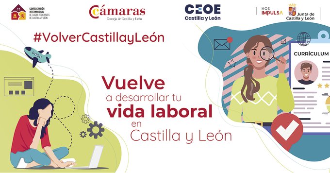 ceoe_cyl's tweet photo. Para los ciudadanos de #CyL que quieran apostar por un  futuro en nuestro territorio y 🛬 regresen del exterior a la Comunidad, @jcyl ofrece ayudas en la contratación a #empresas y a #emprendedores. 
👉Más información: https://t.co/vqpBCku24Q
#NosImpulsa #VolverCastillayLeón https://t.co/qfXWNEEXXn