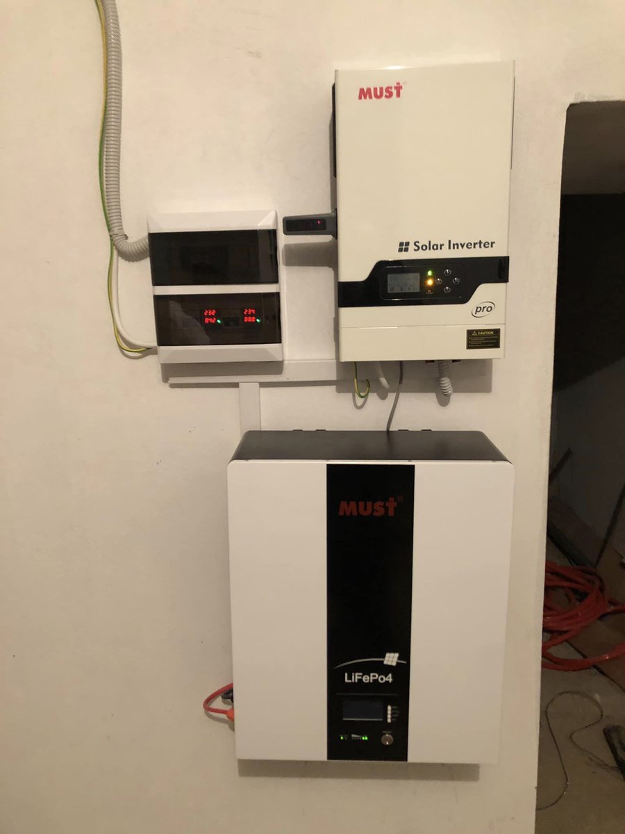 must_power's tweet photo. #MustCase in #Lebanon #ESG
PV18 Pro Series Inverter: 5.2kW
LP16 Series Lithium Battery: 10.2kWh, 200Ah
Solar panels: 600W * 9
The system optimizes daytime solar energy utilization and efficiently stores surplus energy to meet peak demand and counter power outages. #SolarSolution https://t.co/TIpG5JKP39