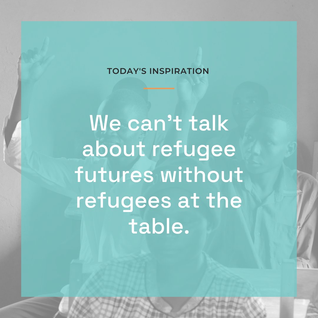 WeAreCohere_Org's tweet photo. The future is uncertain, but one thing's clear: refugees deserve a say. Let's #transferpower and see real change.
#refugeeslead #fundrefugees https://t.co/hjwEDeXT5I