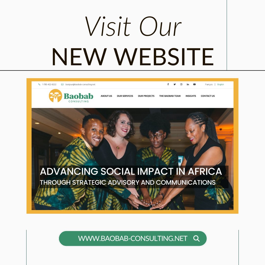baobabglobal's tweet photo. Our Website is LIVE! 🚀
We're thrilled to kick off the new month and week by unveiling our transformed digital presence. Our brand new website and logo are now live, symbolizing a pivotal moment in our journey to drive social impact in Africa.

Explore!👉🏽 https://t.co/Fhuvn7VmHl https://t.co/VyYVlXsLnp