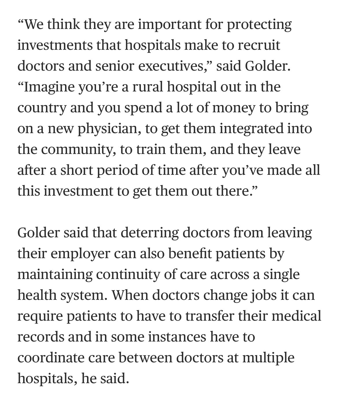 Tyler Olson, EA on X: “The hospital employer’s case for non